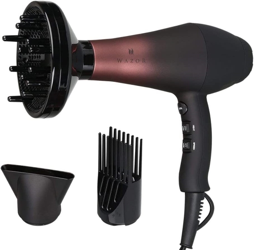 Wazor Infrared Hair Dryer with Diffuser 1875W Ionic Blow Dryer